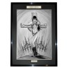 VAMPIRELLA - Dessin ORIGINAL - cadre :  50 X 70 cm - dessin :  40 x 60 cm
