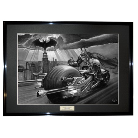 BAT POD - Dessin ORIGINAL - cadre : 50 X 70 cm - dessin : 40 x 60 cm