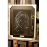 FEMME ESQUISSE -  Dessin ORIGINAL - cadre :  cadre : 50 X 40 - dessin : 29 X 42