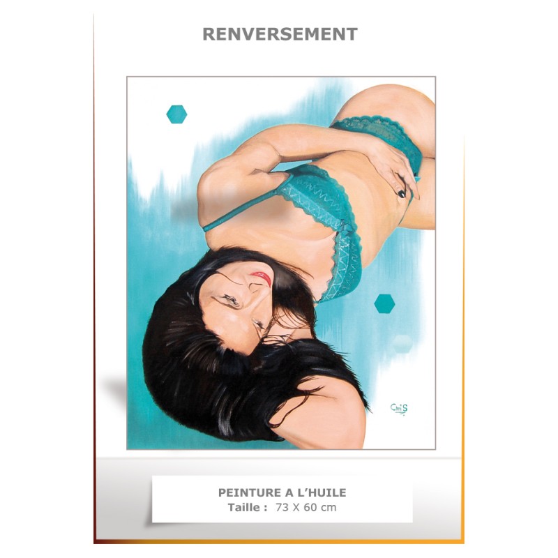 RENVERSEMENT - Peinture à l'huile - Taille : 20F 73 x 60 cm
