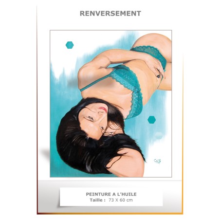 RENVERSEMENT - Peinture à l'huile - Taille : 20F 73 x 60 cm