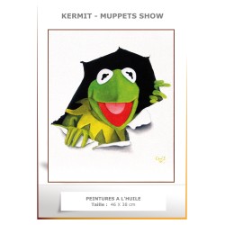 KERMIT - Peinture à l'huile...