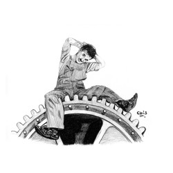 Charlie Chaplin - Dessin...
