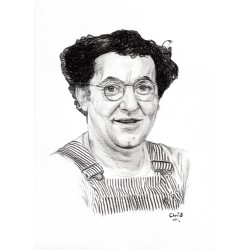 Coluche - Dessin ORIGINAL...