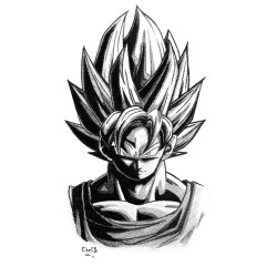 Goku - Dessin ORIGINAL au...