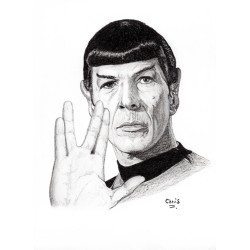 Spock - Dessin ORIGINAL au...