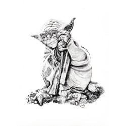 YODA - REPRODUCTION A4 de...