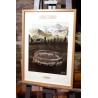 COMMUNAUTE ANNEAUX - Dessin ORIGINAL - cadre : 50 X 70 cm - dessin : 40 x 50 cm