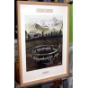 COMMUNAUTE ANNEAUX - Dessin ORIGINAL - cadre : 50 X 70 cm - dessin : 40 x 50 cm