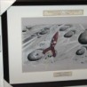 Dessin ORIGINAL au Fusain  sur papier à  grain encadré. Taille cadre : 33 X 43 cm - Taille dessin : 20 X 29 cm