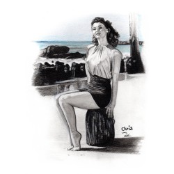 RITA HAYWORTH - Dessin...