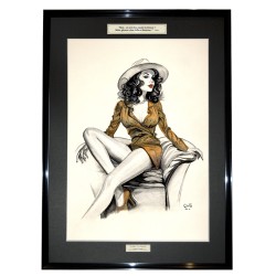 PINUP FAUTEUIL - Dessin...
